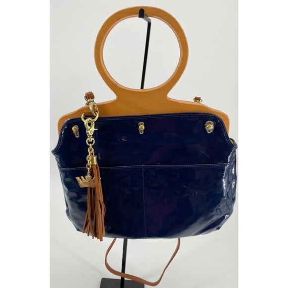 Deesigns by Dee Ocleppo Hilfiger women's Tote Purse Bag Bar blue Convertible - Picture 8 of 10